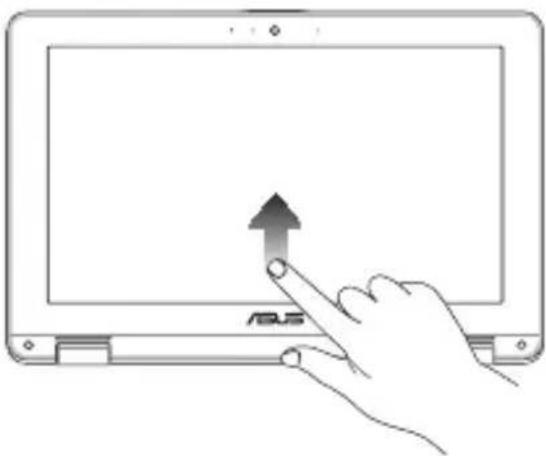 ASUS Chromebook C204MA - Glissé à partir de la bordure inférieure - 1