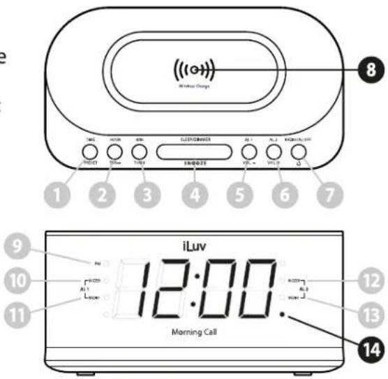 ILUV Morning Call 5Q - Indicateur de CHARGE sans FIL - 1