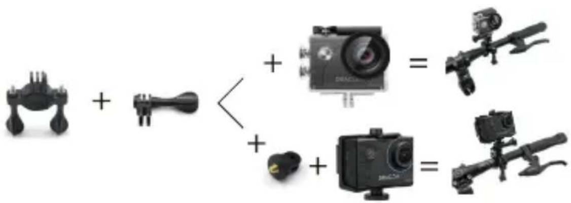 Diagram showing the decomposition of a device into two types of camera modules, with each module containing an icon and its corresponding camera body.