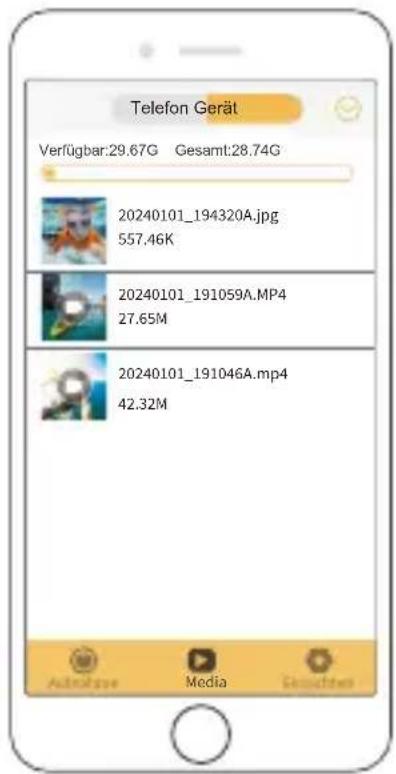 Telefon Gerät Verfügbar:29.67G Gesamt:28.74G 20240101_194320A.jpg 557.46K 20240101_191059A.MP4 27.65M 20240101_191046A.mp4 42.32M Autumnape Media Gesamt