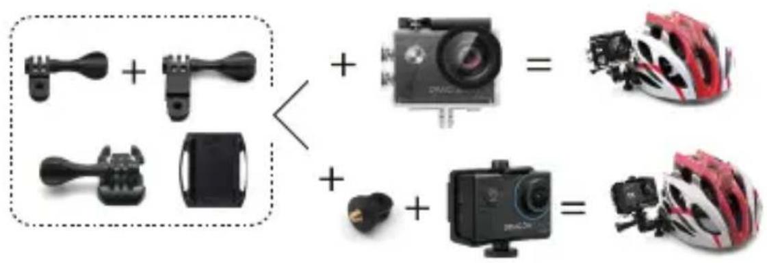 Diagram showing the decomposition of a camera module into two types of components, with each component labeled by its name and symbol.