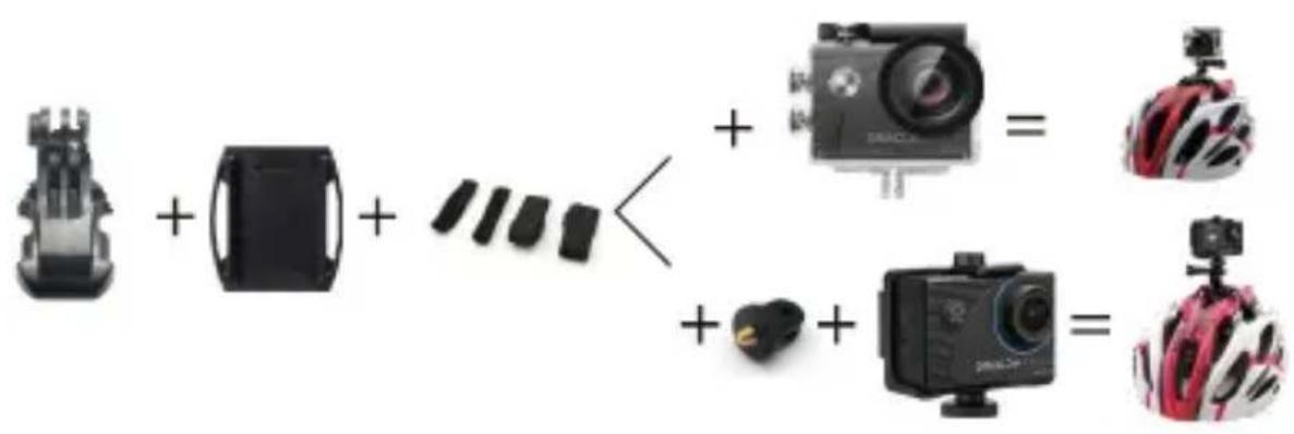 Diagram showing the addition of a camera module into a battery, with visual examples of each component.