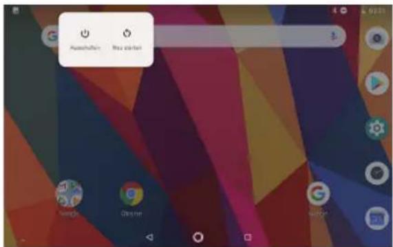 Dragon Touch K10 - Das Tablet ein- und ausschalten - 1