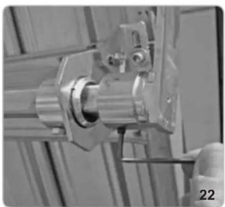 Vimar ELVOX EBM2 - CORNER TRACK BLOCK TUBING AND LEVER FIXING - 5