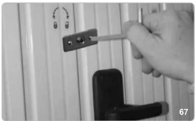 Vimar ELVOX EBM2 - ALLEN KEY LOCK UNLOCKING RELEASE - 3