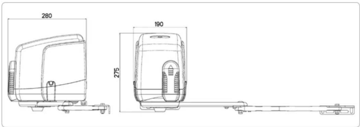 Vimar ELVOX EAM6.N - TECHNISCHE DATEN DES ANTRIEBES - 1