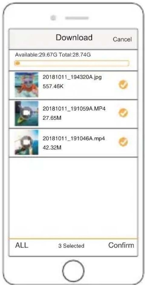 Download Cancel Available:29.67G Total:28.74G 20181011_194320A.jpg 557.46K 20181011_191059A.MP4 27.65M 20181011_191046A.mp4 42.32M ALL 3 Selected Confirm