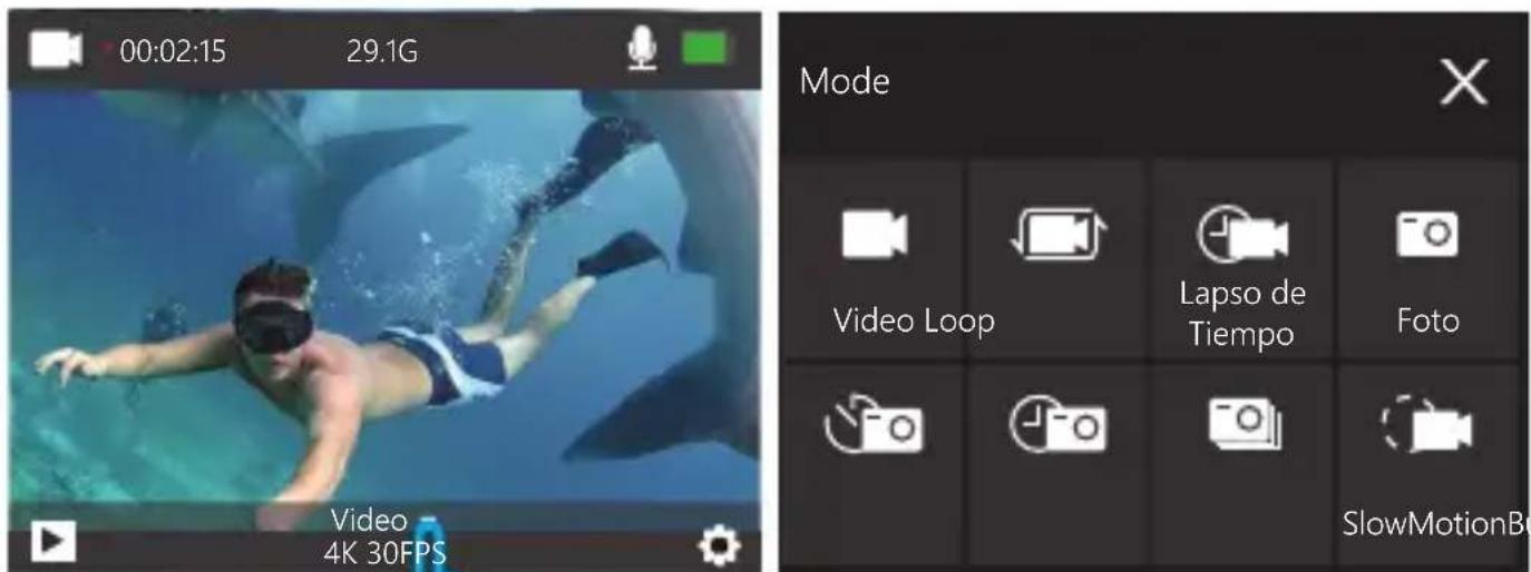 00:02:15 29.1G Video 4K 30FPS Mode Video Loop Lapso de Tiempo Foto SlowMotionB