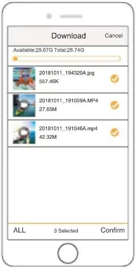Download Cancel Available:29.67G Total:28.74G 20181011_194320A.jpg 557.46K 20181011_191059A.MP4 27.65M 20181011_191046A.mp4 42.32M ALL 3 Selected Confirm
