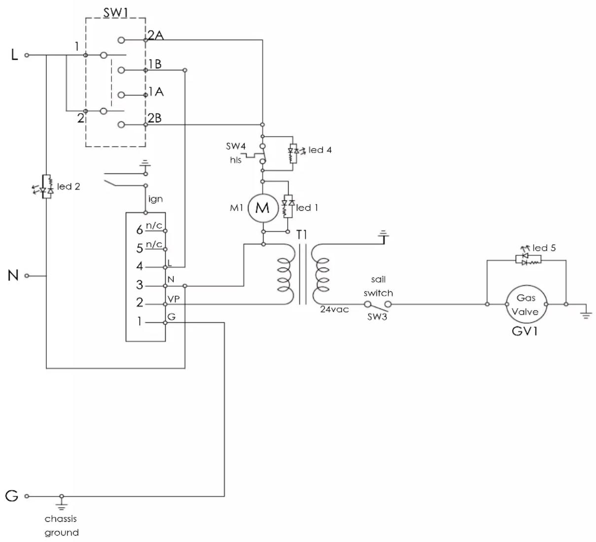 HeatStar Nomad HS250SF - DIAGRAMA DE CABLEADO - TODAS LAS UNIDADES - 1