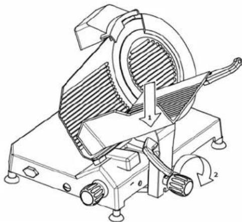 Berkel 829APLUS - Remontage du porte-produit - 1