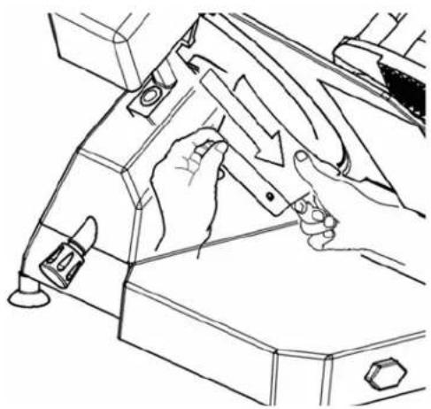 Berkel 829APLUS - Remontage du déflecteur de tranches - 1