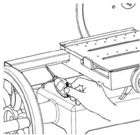 Berkel 300M - Lubrification des TIGES de guidage du chariot et de la plate-forme - 1