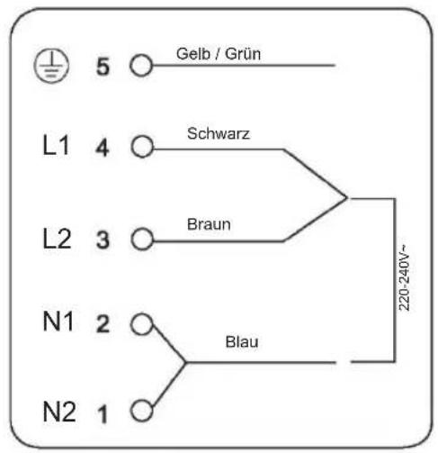 HAIER HAMTSJP86MC - Anschlieben des Kochfeldes an das Stromnetz - 6