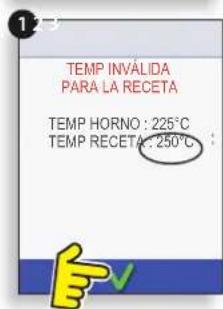 Merrychef Eikon E5 - CAMBIO DE LA TEMPERATURA DEL HORNO - 2