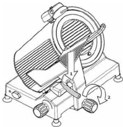 Berkel 827APLUS - Reassembling the product table - 1