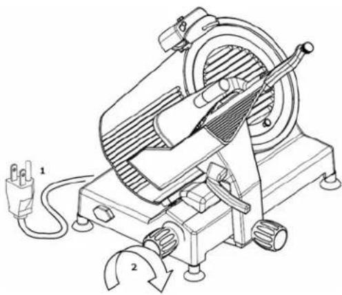 Berkel 827APLUS - DISASSEMBLING THE MACHINE FOR CLEANING - 1