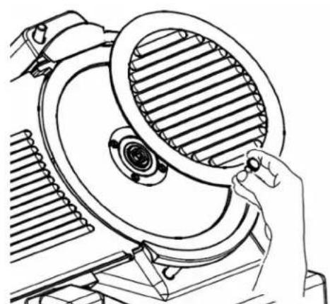 Berkel B10SLC - Remontage de la plaque couvre-lame - 1