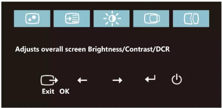 LENOVO ThinkVision T24i10 - En utilisant les contrôles du menu OSD (affichage à l'écran) - 1