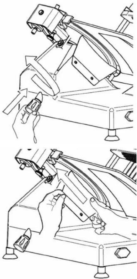 Berkel B12ASLC - Démontage du déflecteur de tranches - 1