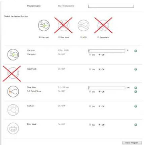 Vollrath VPP16 - CreatePrograms - 2