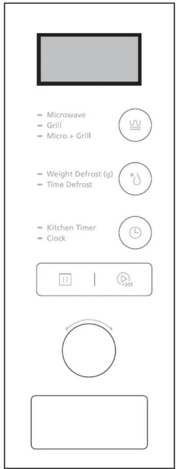 CANDY MICG20GDFB - Control panel - 1