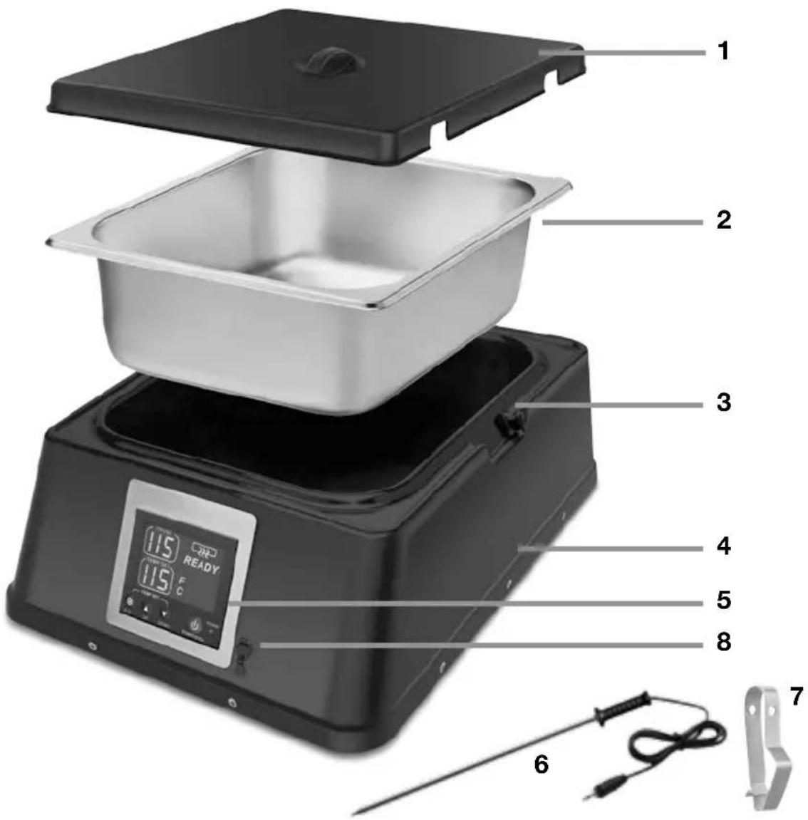 Waring Commercial WCM6 - PARTS AND FEATURES - 1