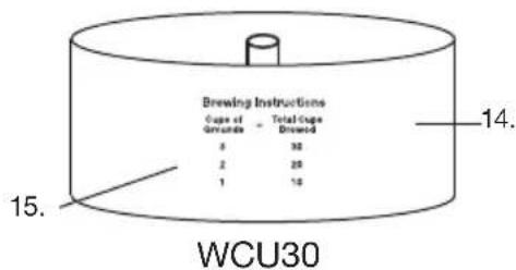 Waring Commercial WCU30 - PIÉCES - 1