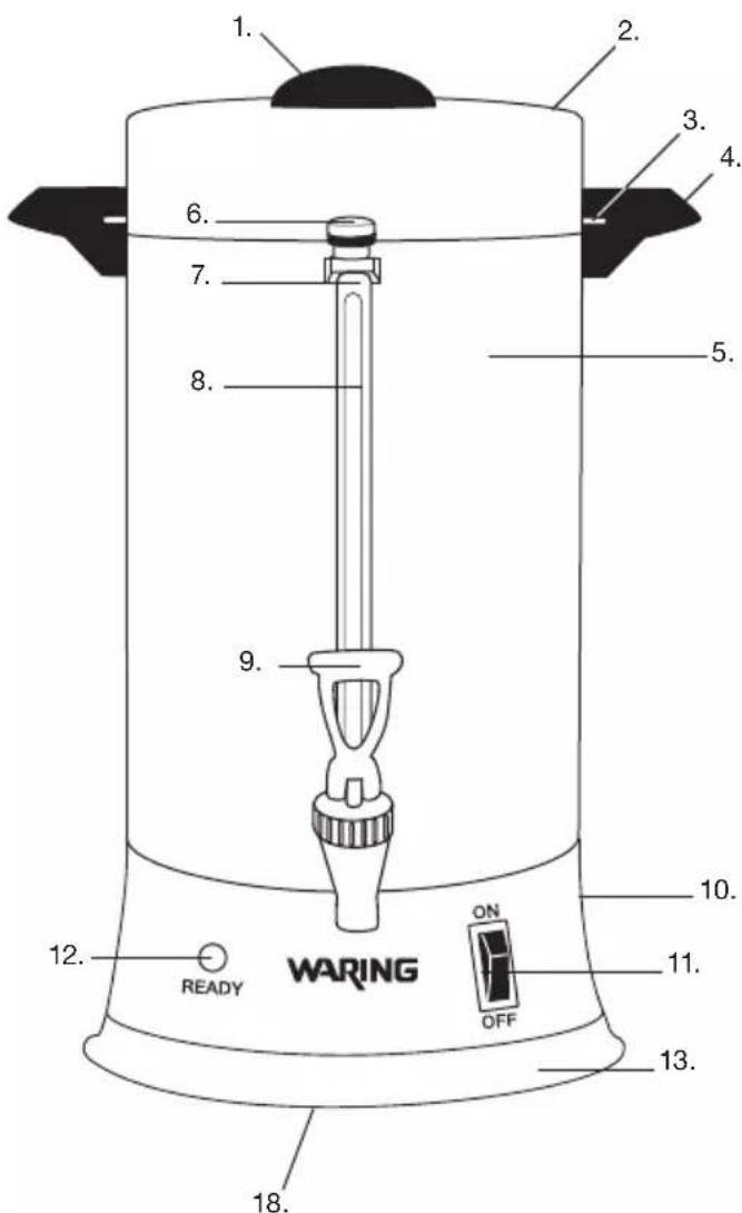 Waring Commercial WCU30 - PARTS - 1