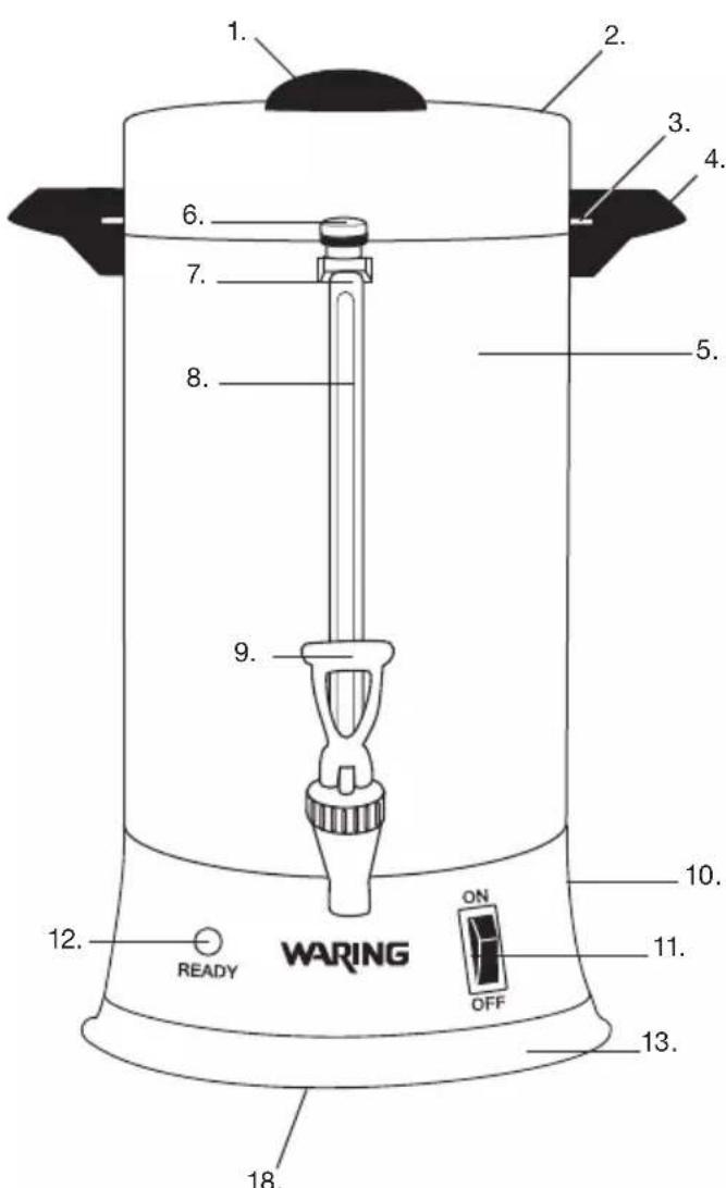 Waring Commercial WCU30 - PIEZAS - 1