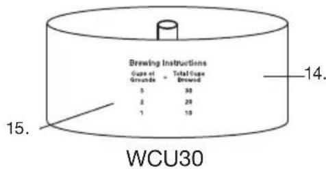 Waring Commercial WCU30 - PIEZAS - 2