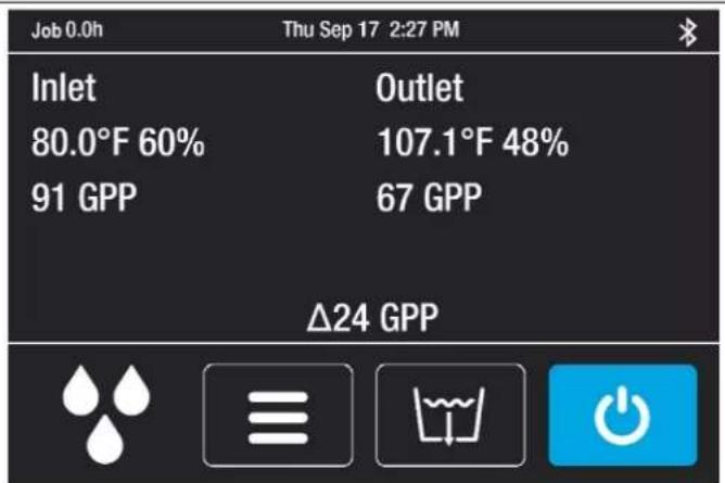Dri Eaz Revolution LGR - Bottom menu bar: - 4