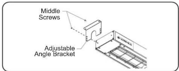 Hatco UltraGlo UGAL54D - Adjustable Angle Bracket Mounting - 1