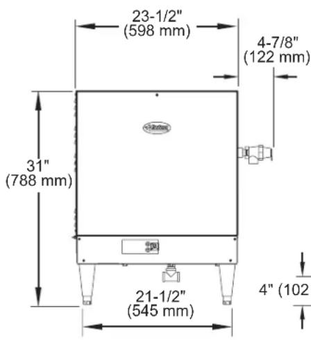 Hatco CWBX5 - Dimensions — Imperial "S" Series - 1