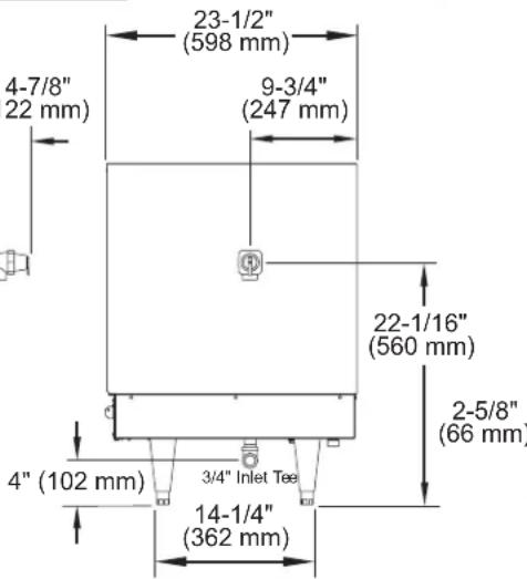 Hatco CWBX5 - Dimensions — Imperial "S" Series - 2