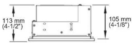Hatco CWBX4 - Dimensions — Panneau de commande - 3