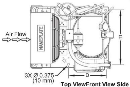 Hatco CWBX4 - Dimensions — Condensing Unit (CWBR and CWBR-S Models only) - 3