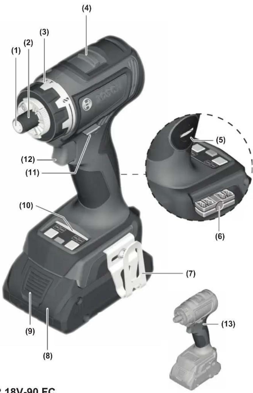 BOSCH GSR 18V90 FC Professional - 2