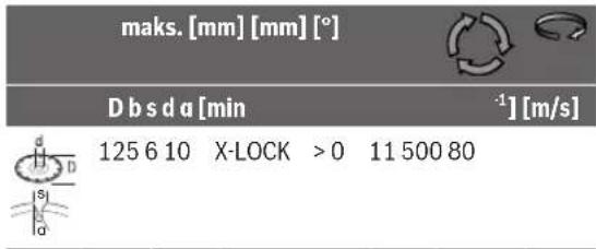 BOSCH GWX 17125 PSB Professional - Sallitut hiomatarvikkeet - 8