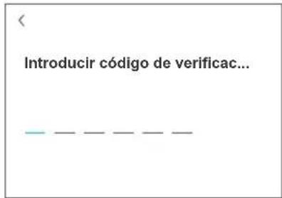Introducir código de verificac...