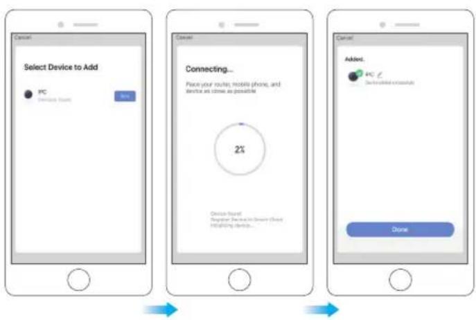 Cancel Select Device to Add PC Connects from Add Connecting... Place your routes, mobile phone, and device as close as possible 2% Device Wizard Connect Devices to Smart Watch Helping devices... Add... Added... PC E Connects from Add Device