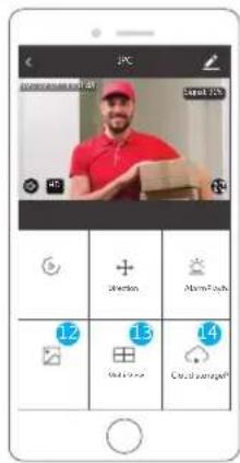 Screenshot of a mobile app interface showing a person in a red shirt with UI elements like 'Direction', 'Morm Touch', and numbered UI buttons.