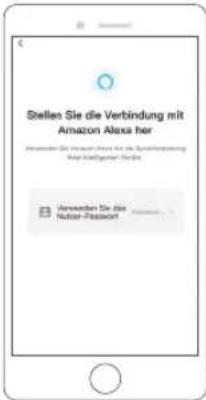 Stelles Sie die Verbindung mit Amazon Alexa her Anwenden Sie das Nuter-Passwort