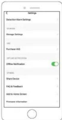 Settings Detection Alarm Settings GO Pharmacy Manage Settings VAS Purchase VAS OPTIONAL INSTALLATION Offline Notification STARS Share Device FAQ & Feedback ADCTS Home Screen Firmware Information