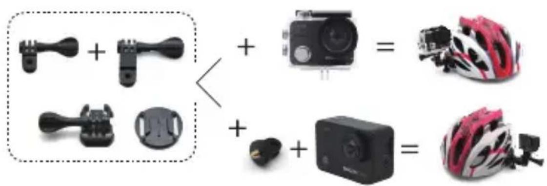 Diagram illustrating the decomposition of a device into two types of accessories, with each component labeled by its name and symbol.