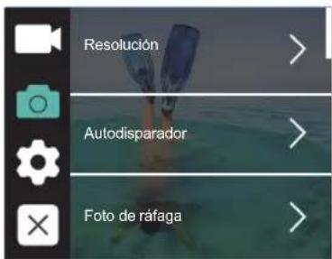 Resolución Autodisparador Foto de ráfaga