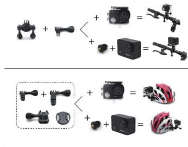 Diagram showing two types of automotive sensor devices with plus signs and camera icons, likely for product identification or assembly.