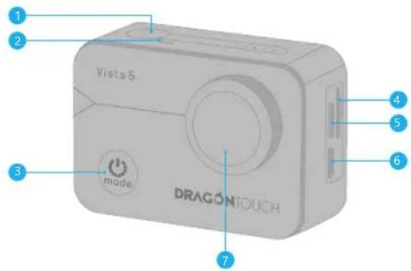 1 2 vista 5 mode DRAGONTOUCH 3 4 5 6 7