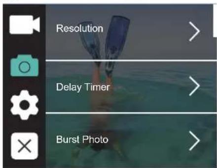 Resolution Delay Timer Burst Photo