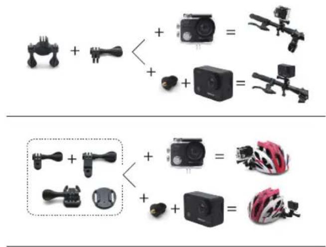 Diagram showing two types of smart devices with plus signs and camera icons, likely for electronics or sensor testing.